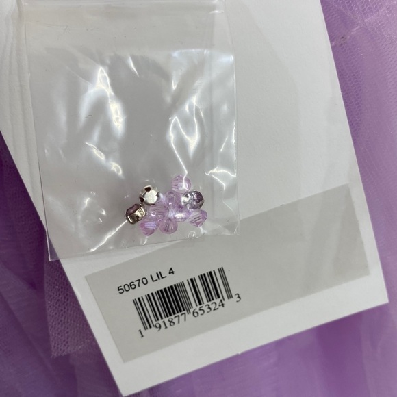 NEW Mac Duggal Lilac Ruffle Tiered Maxi Dress with Criss Cross Open Back NWT 4 - Picture 11 of 14